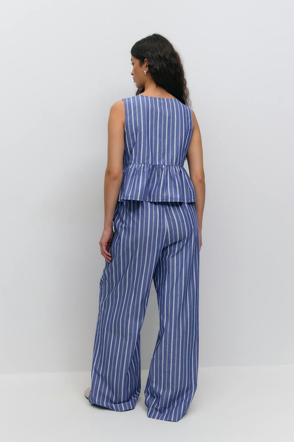 Cotton poplin trousers