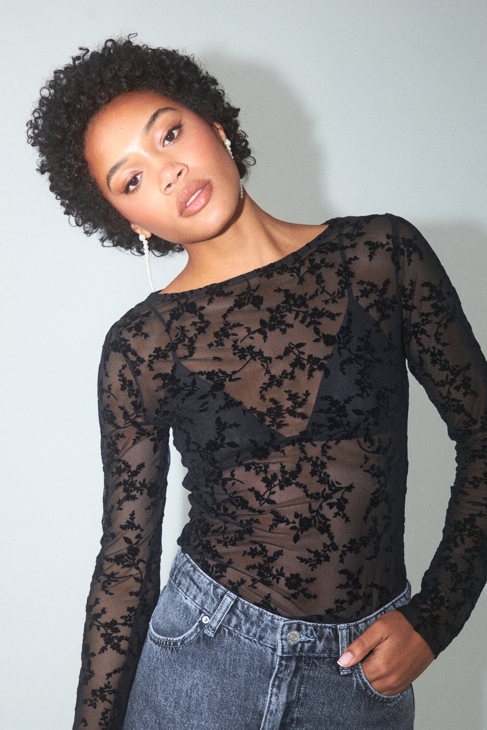 Burnout boatneck top