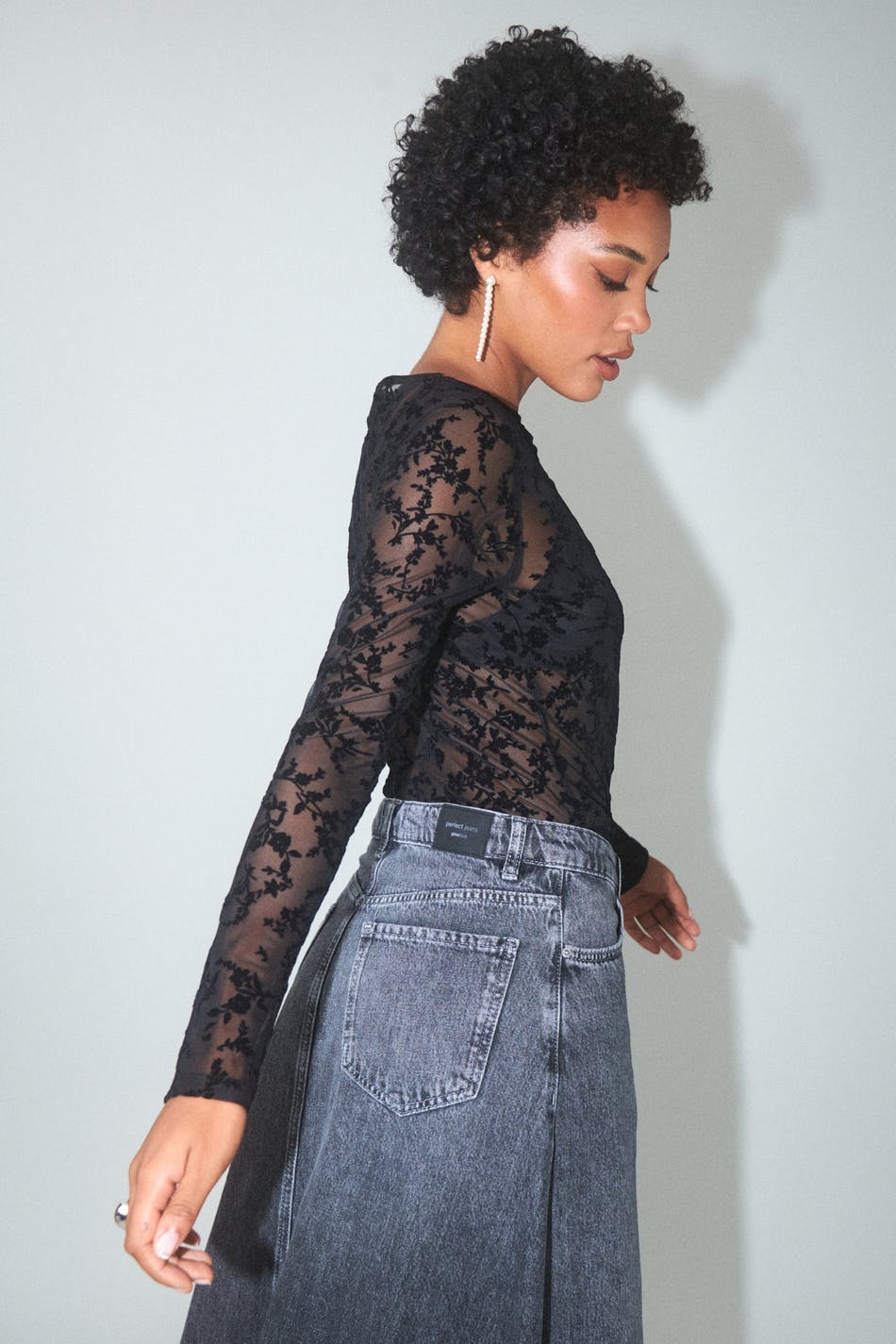 Burnout boatneck top