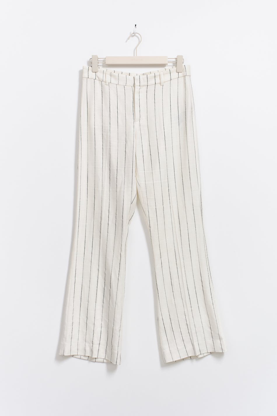 Texture linen blend trousers
