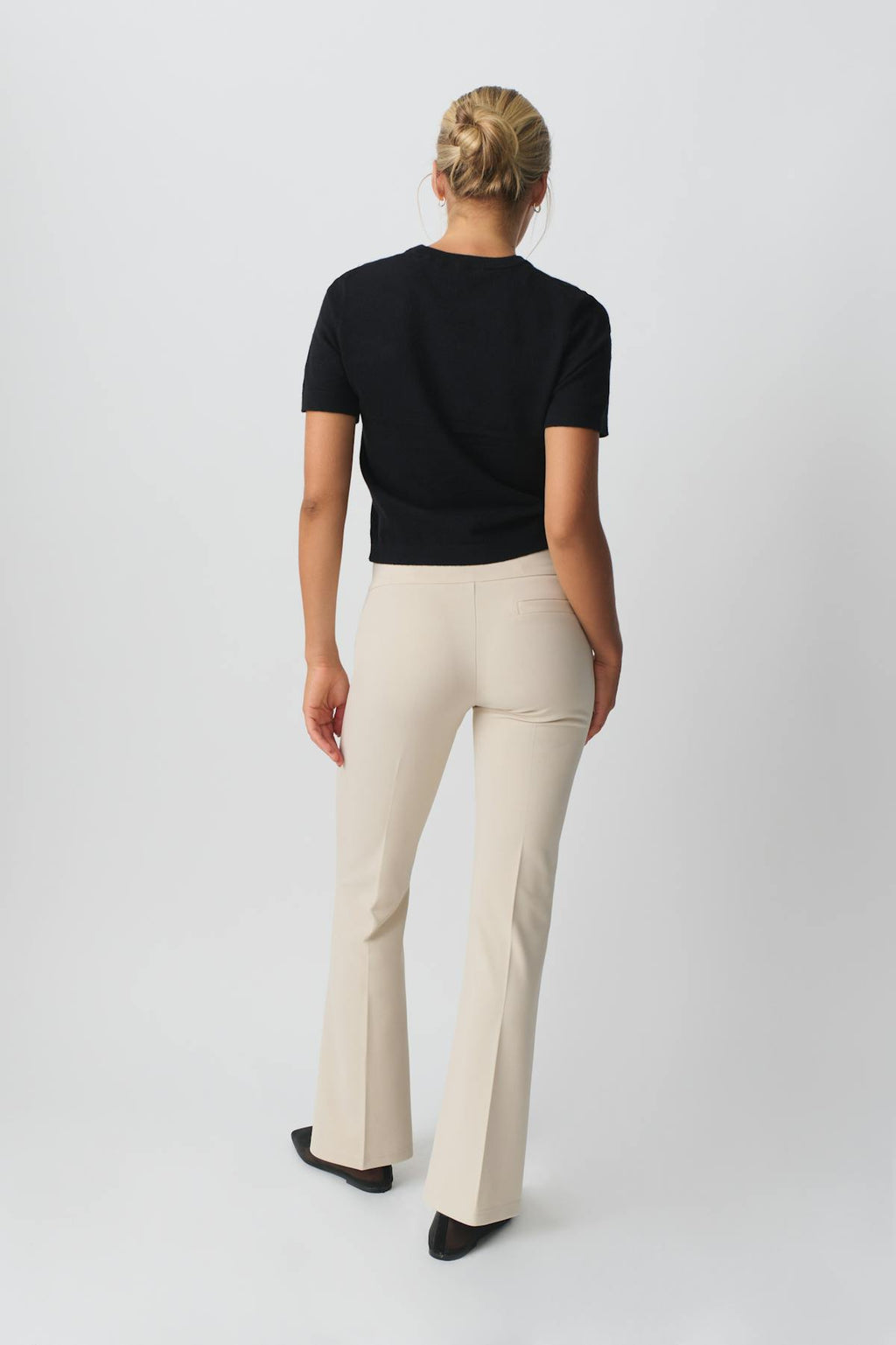 Jersey tailored trousers