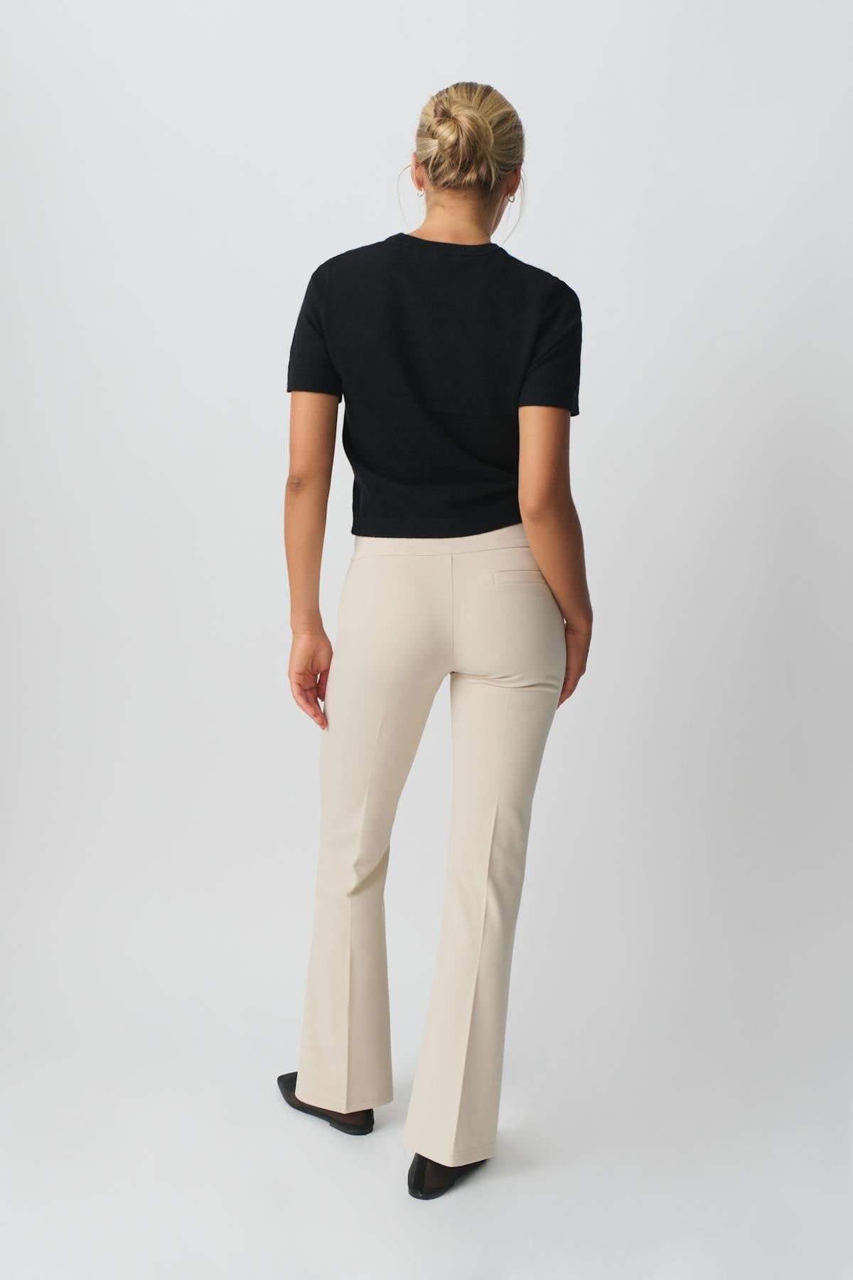 Jersey tailored trousers