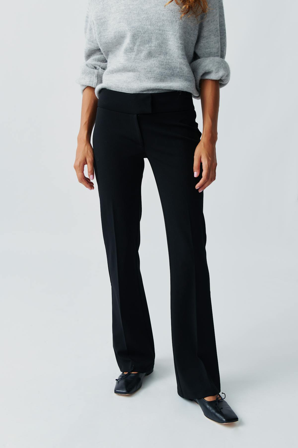 Jersey tailored trousers
