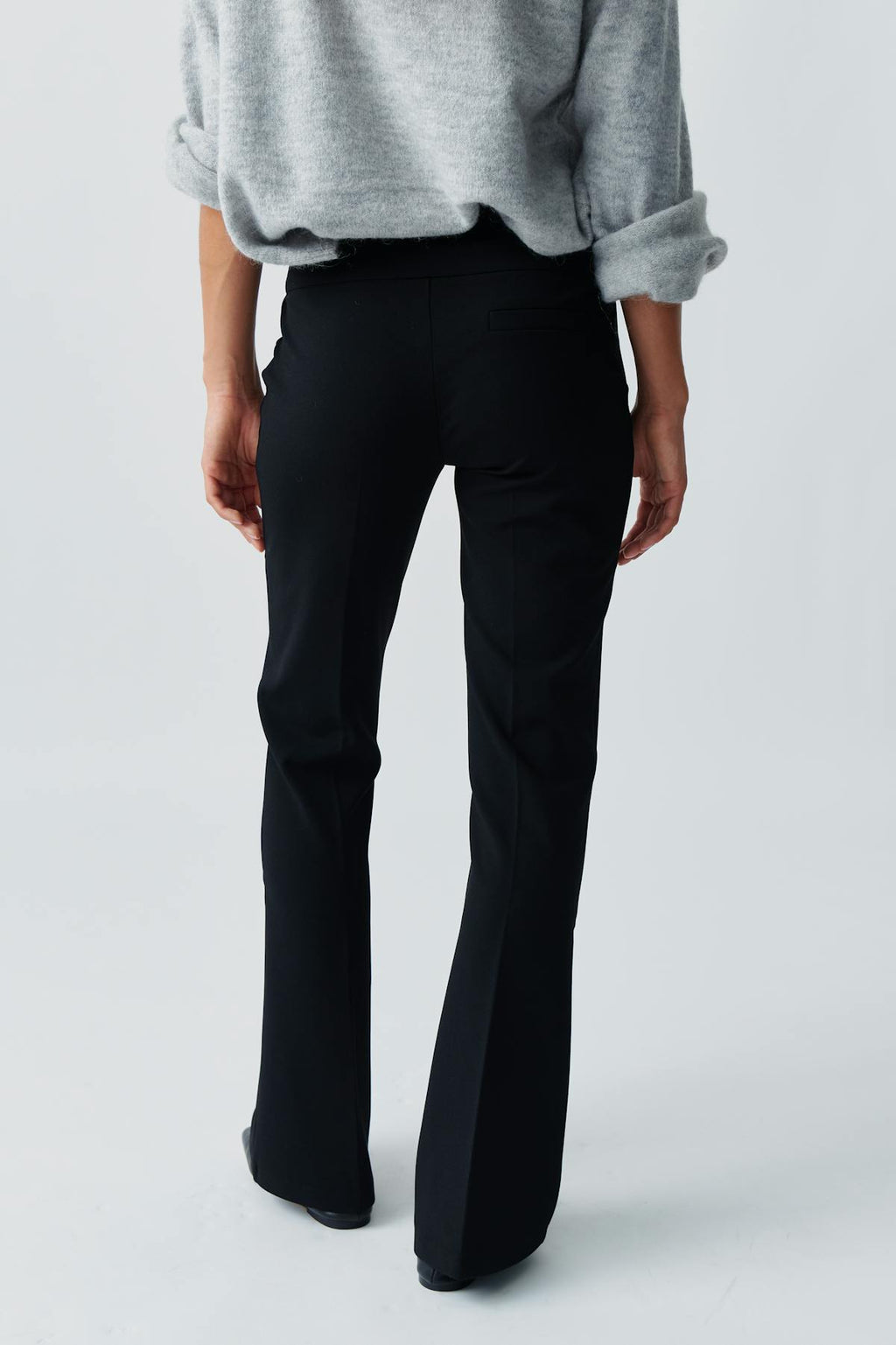 Jersey tailored trousers