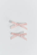 2-pack velvet bow clip