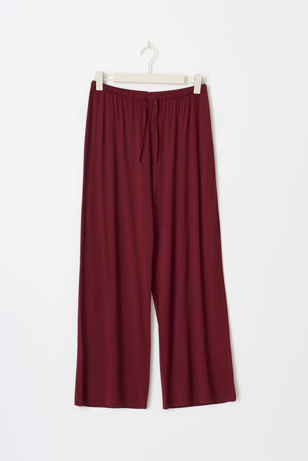 drawstring wide trousers