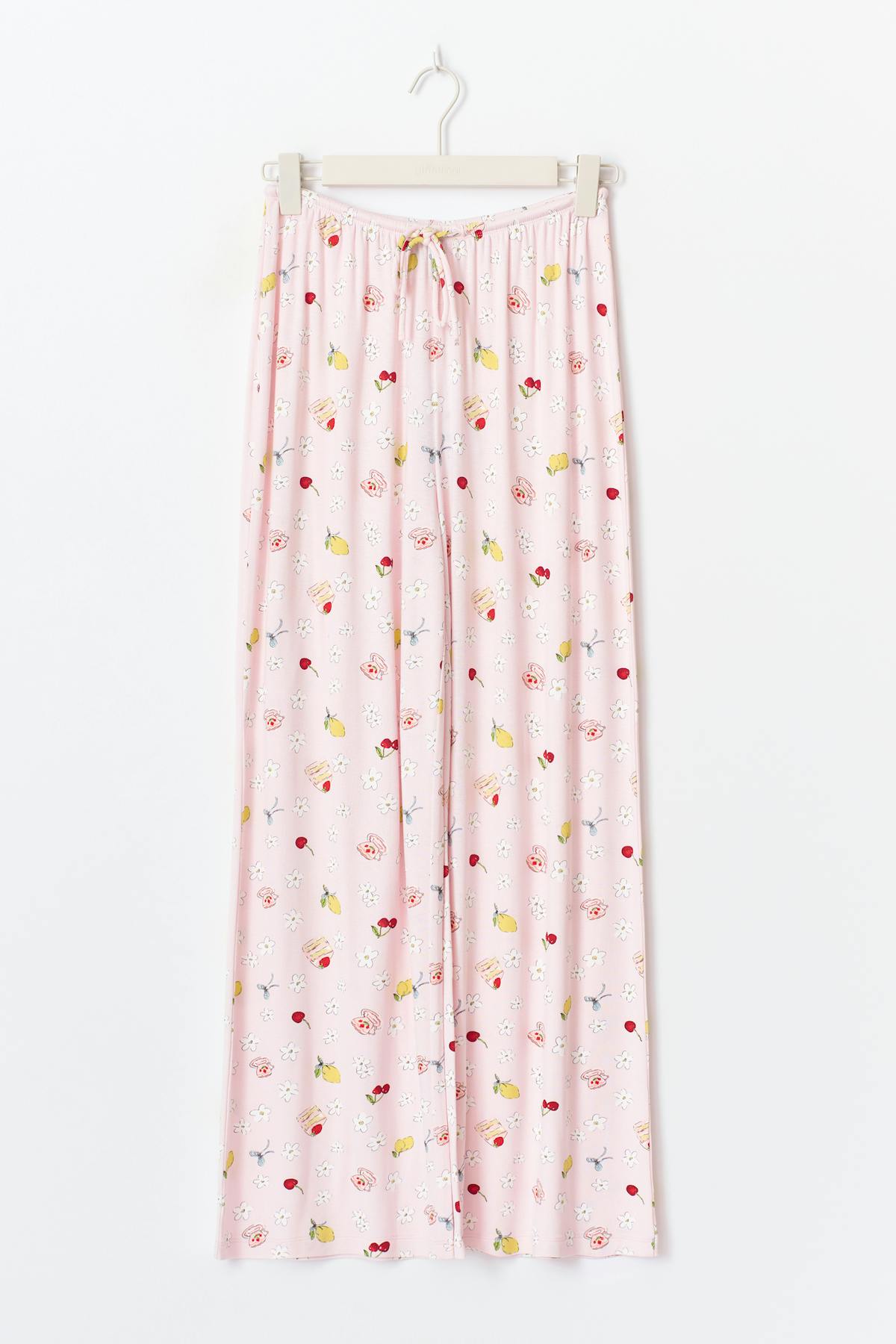 drawstring wide trousers
