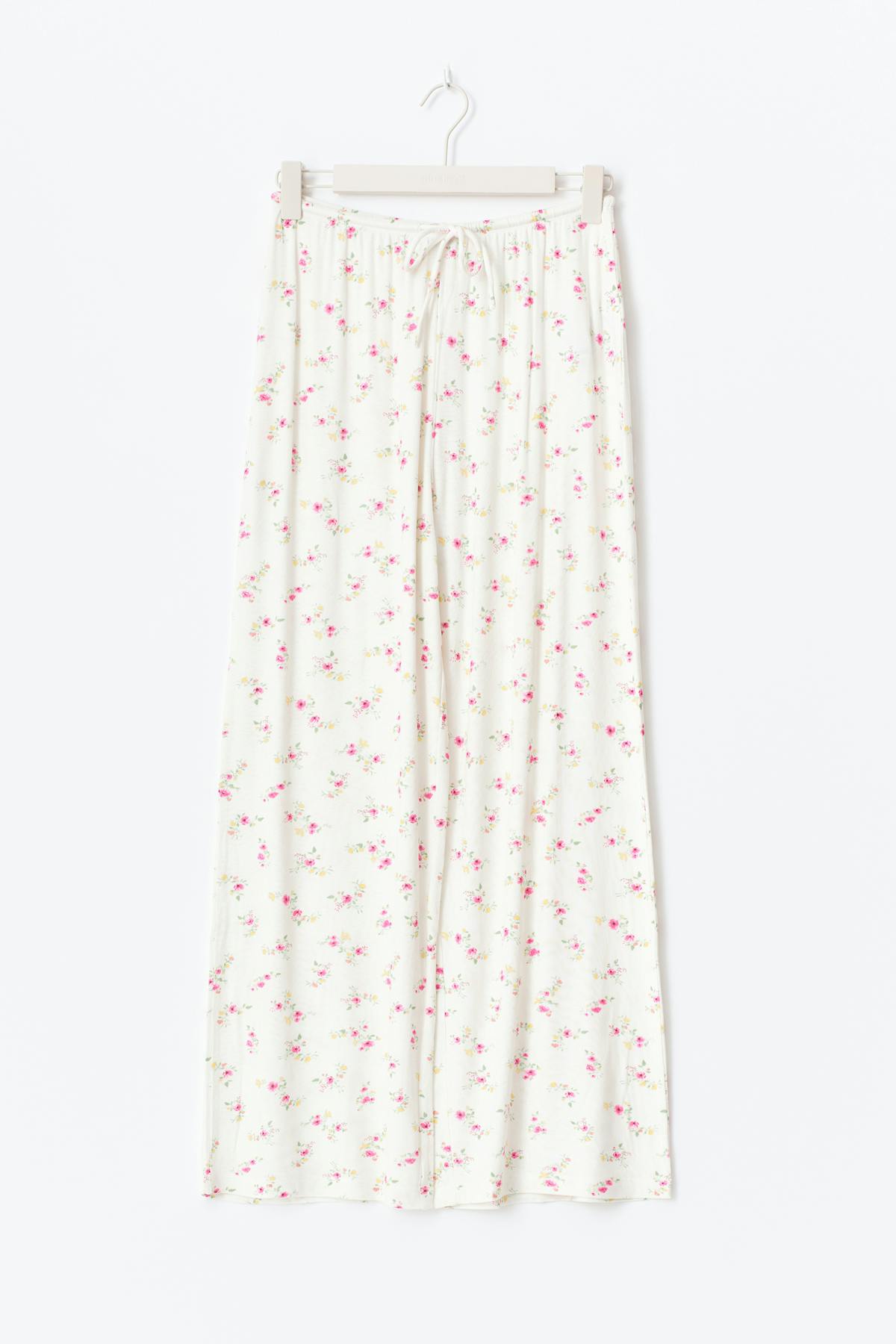 drawstring wide trousers