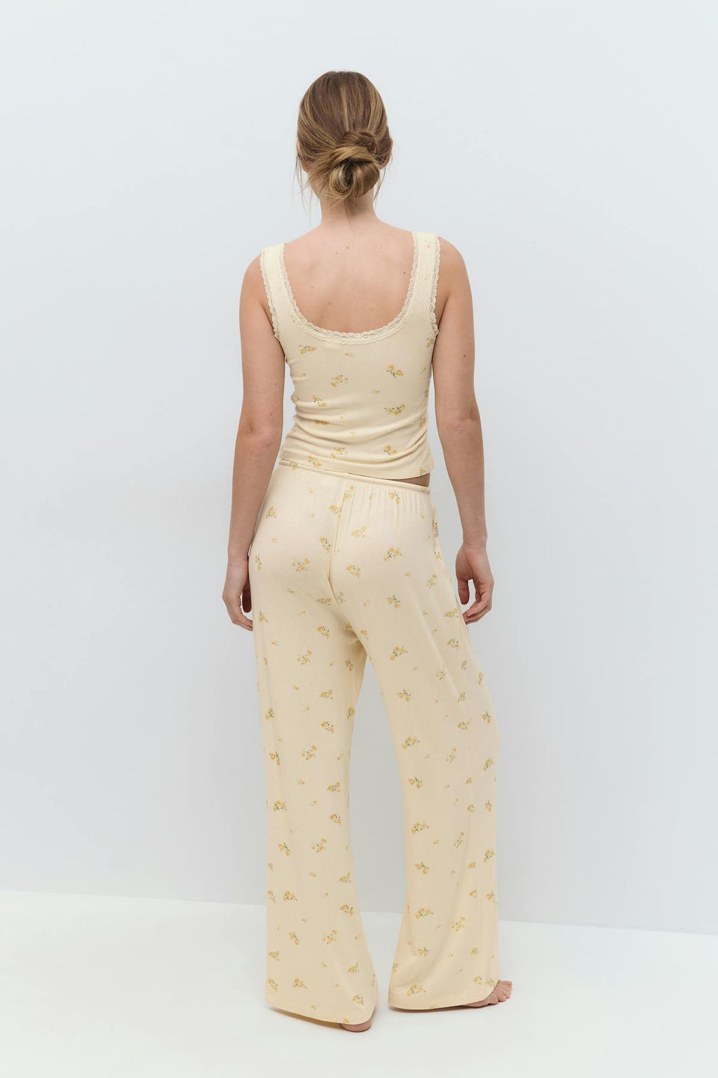 drawstring wide trousers