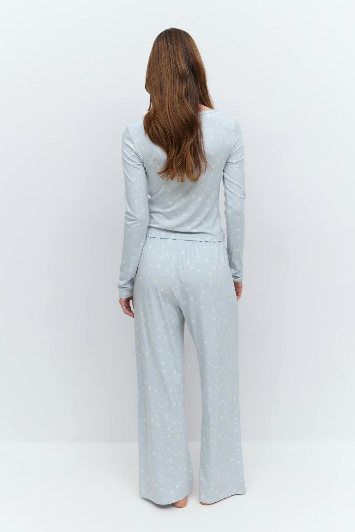 drawstring wide trousers
