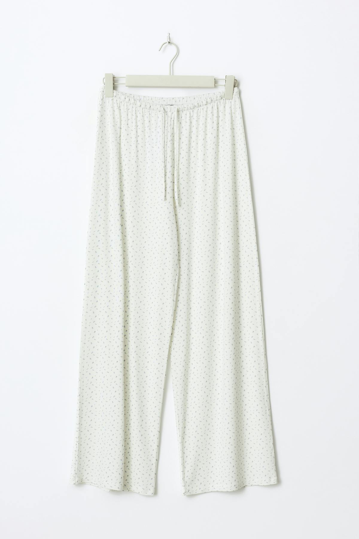 drawstring wide trousers