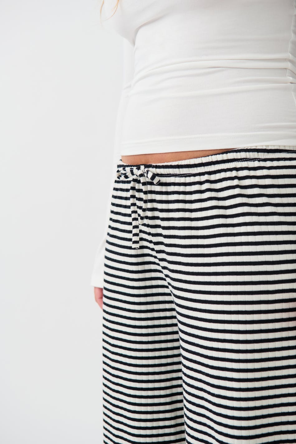 Striped soft trousers