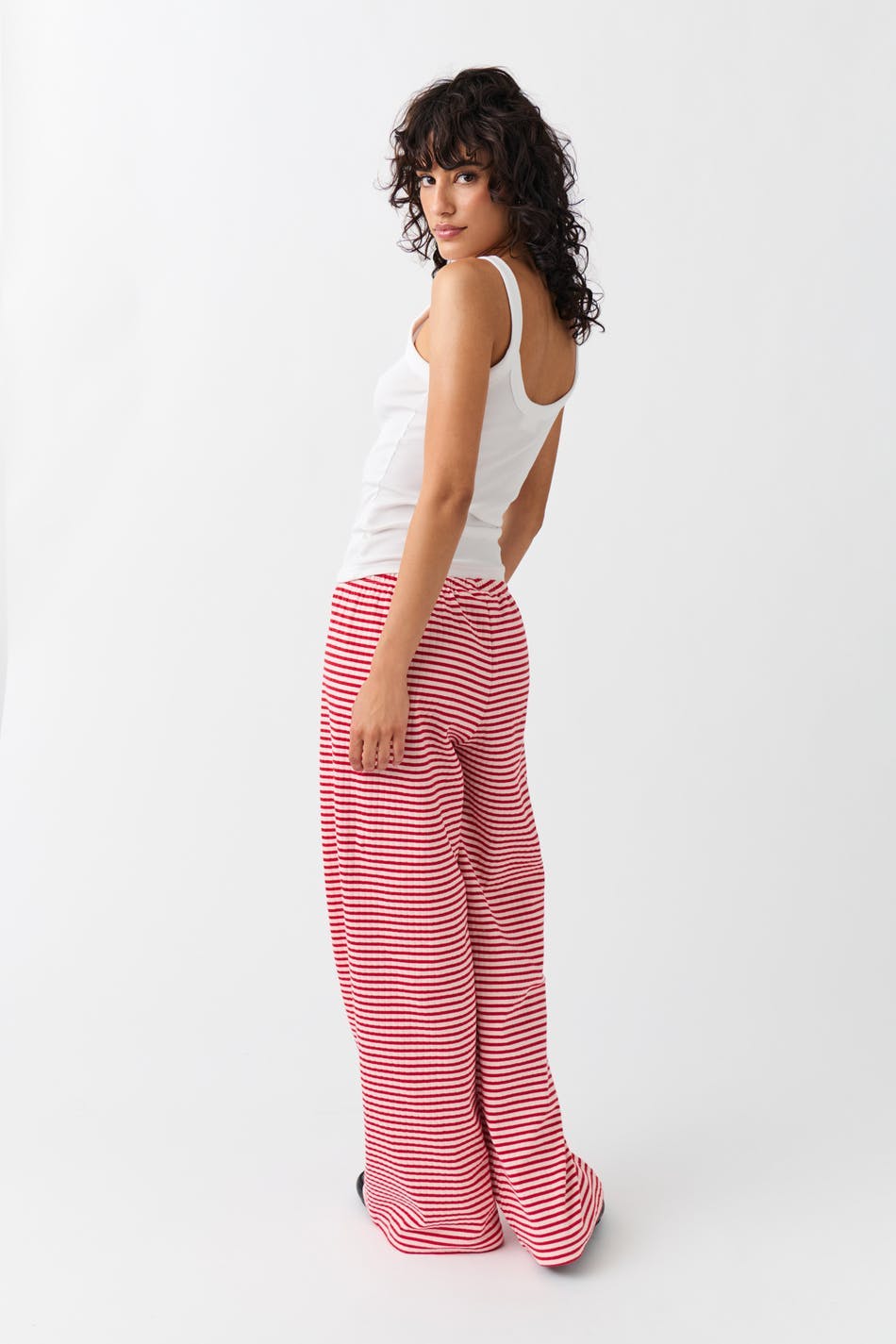 Striped soft trousers
