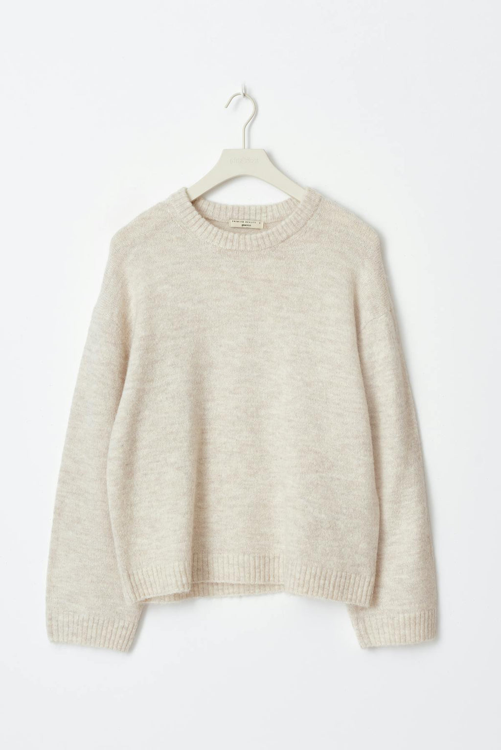 Crew neck knitted sweater
