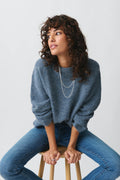 Crew neck knitted sweater