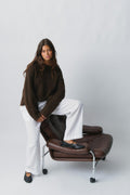 Crew neck knitted sweater