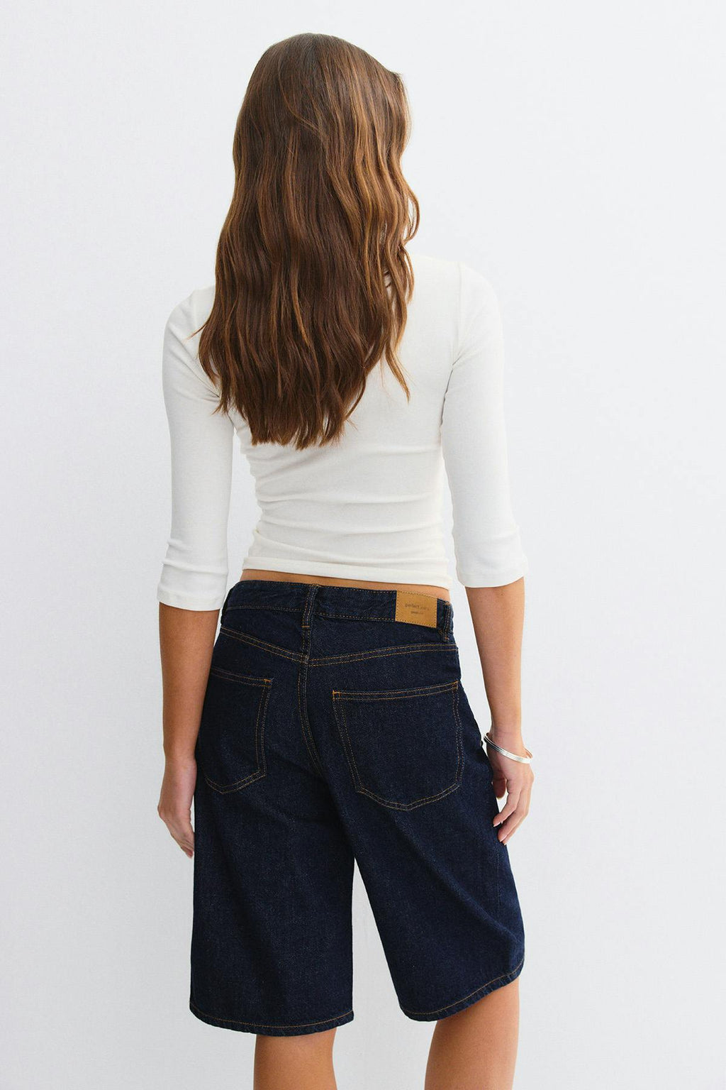 Baggy denim shorts