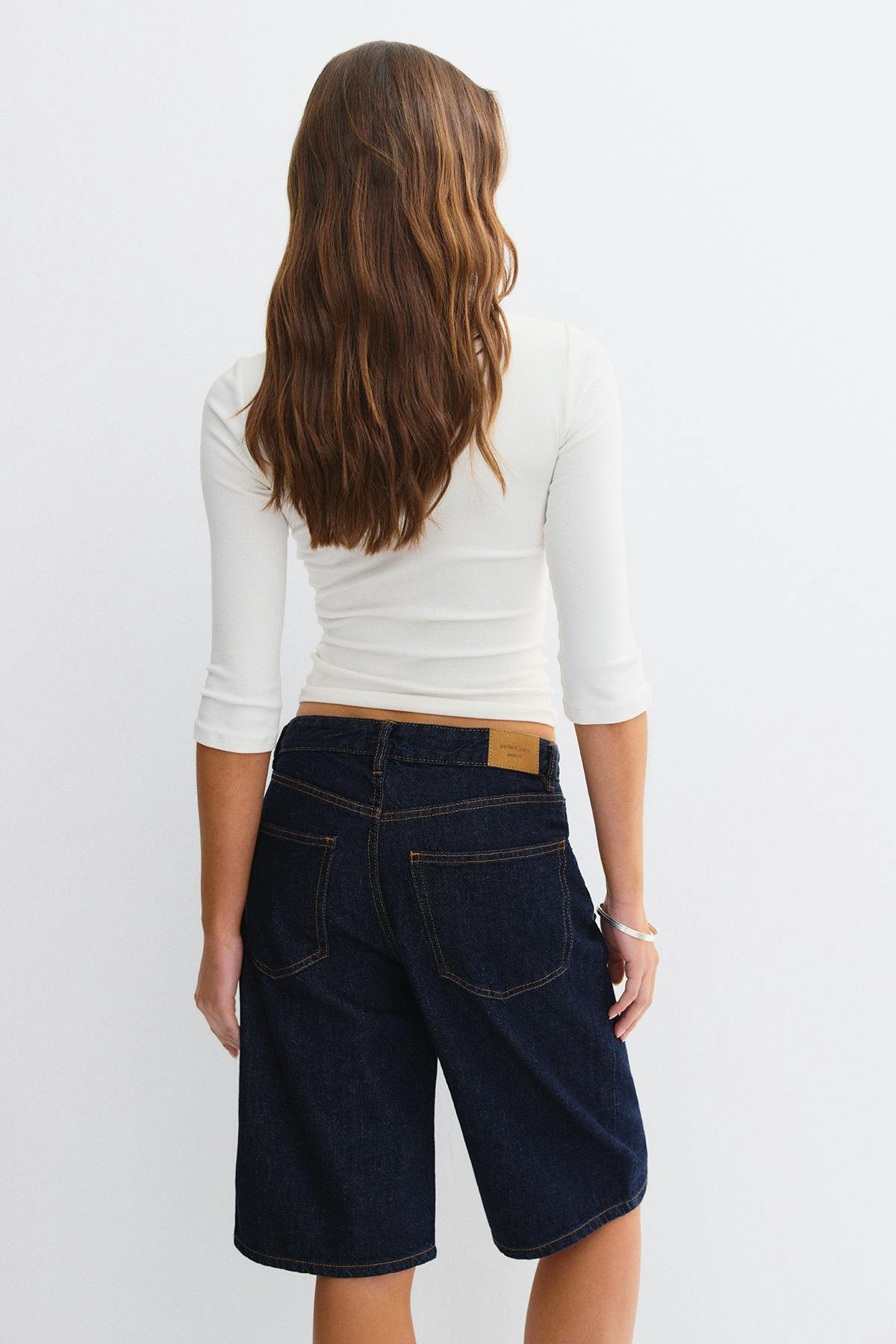Baggy denim shorts