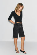 Baggy denim shorts