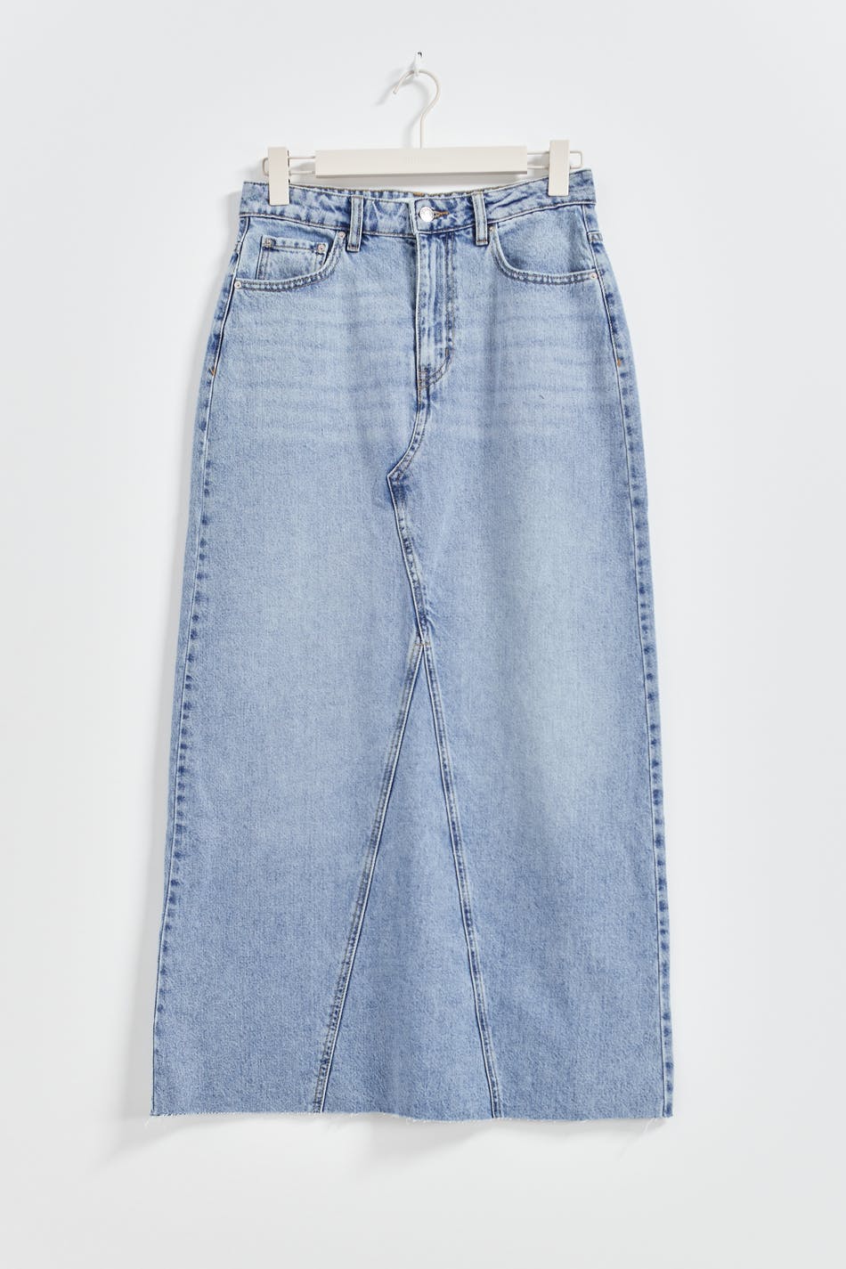 Vintage long denim skirt