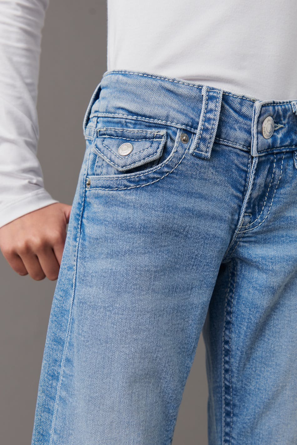 chunky flare tall jeans