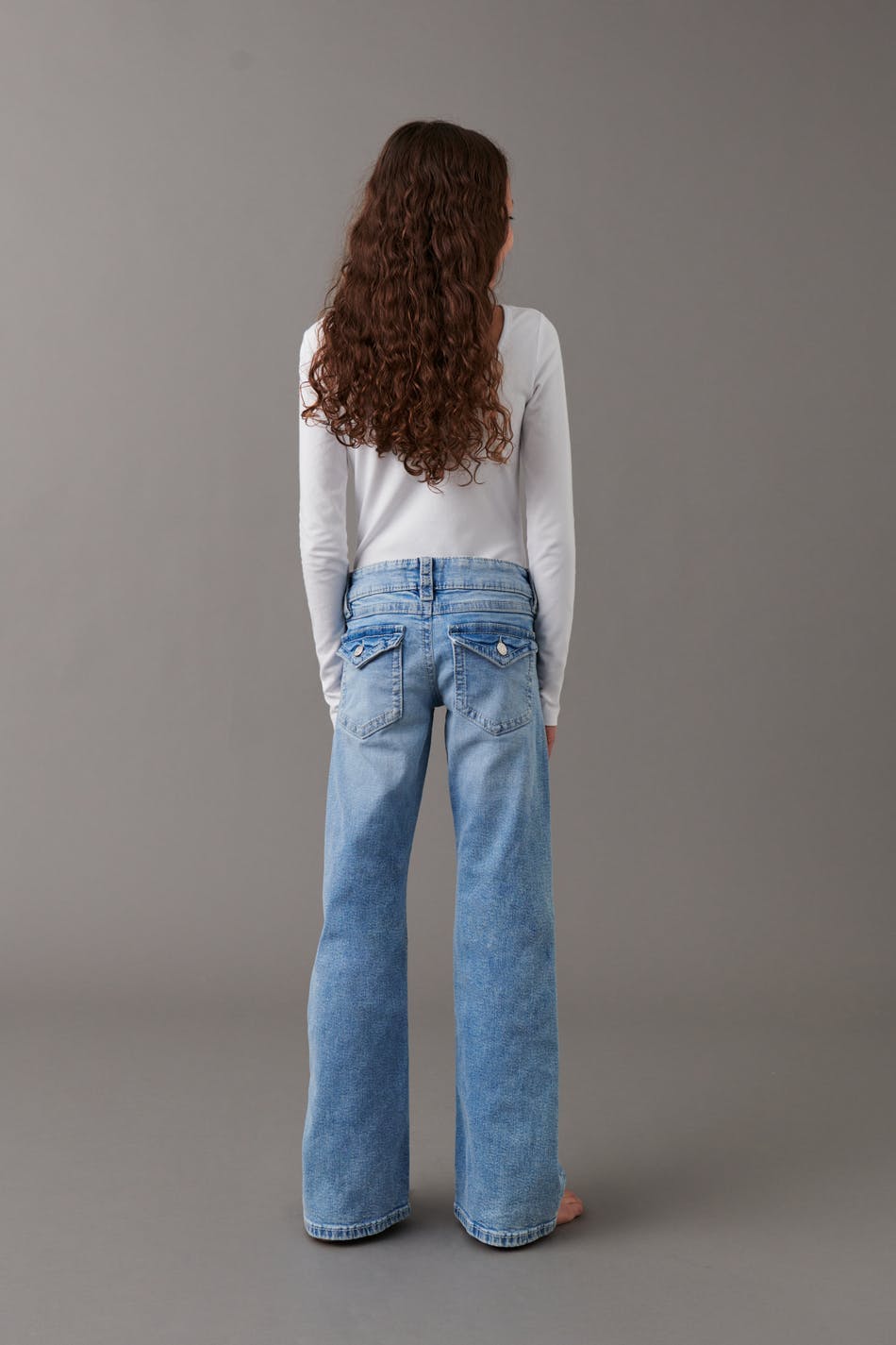 chunky flare tall jeans