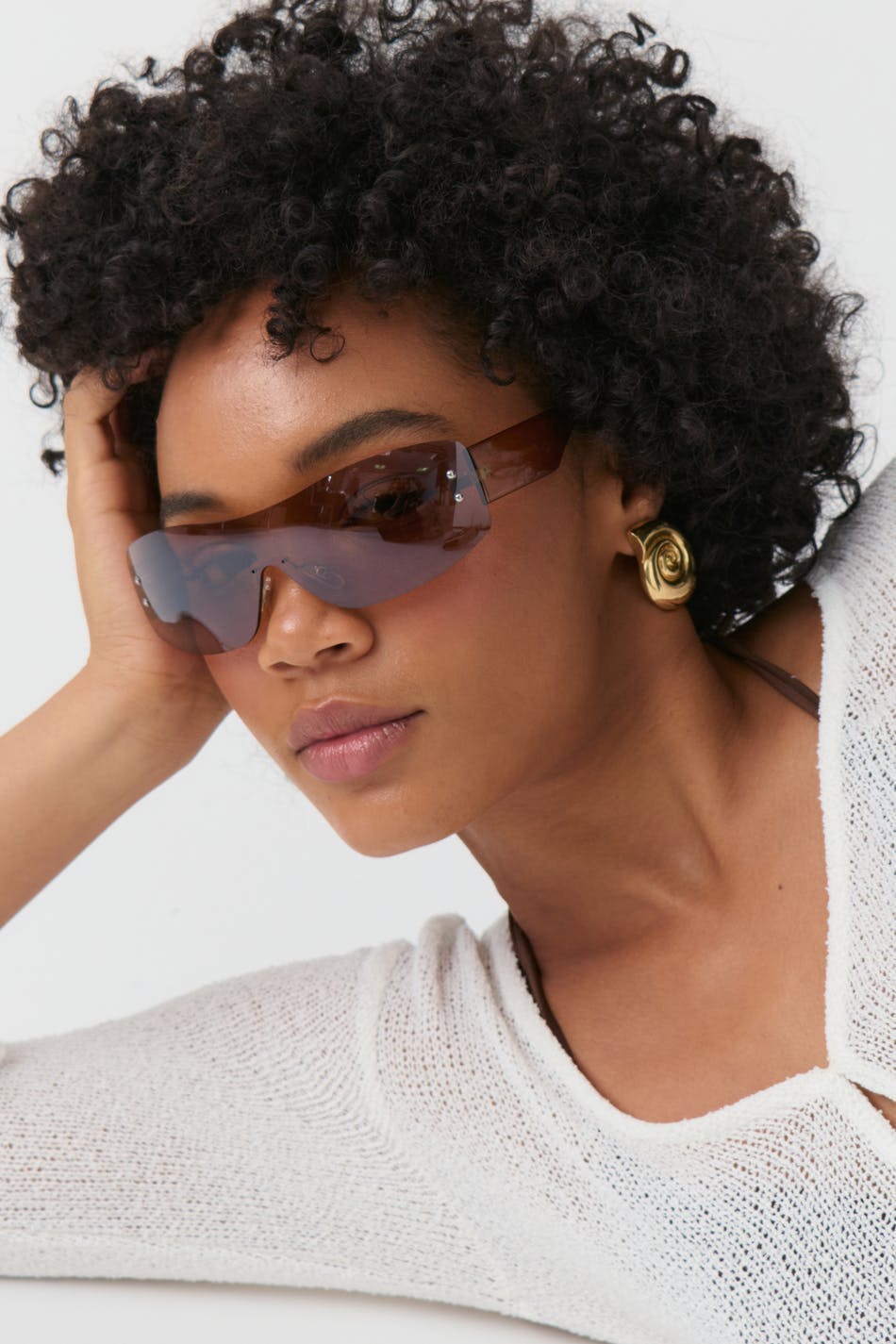 Rimless sunglasses