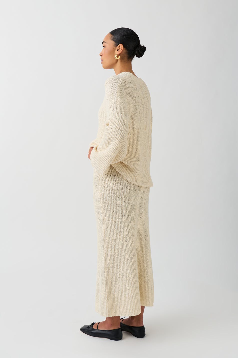 Knitted maxi skirt