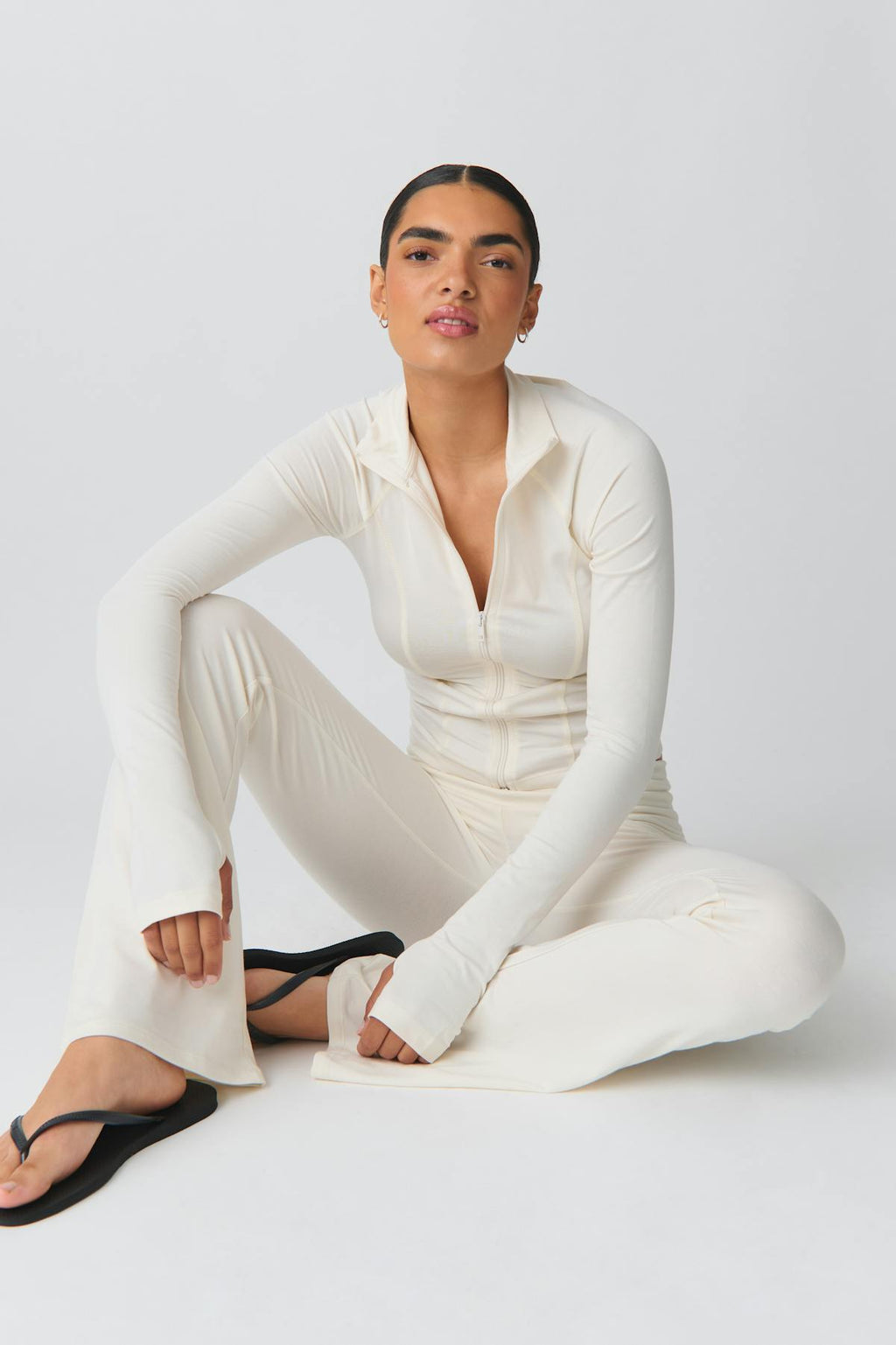 Soft touch zip jacket