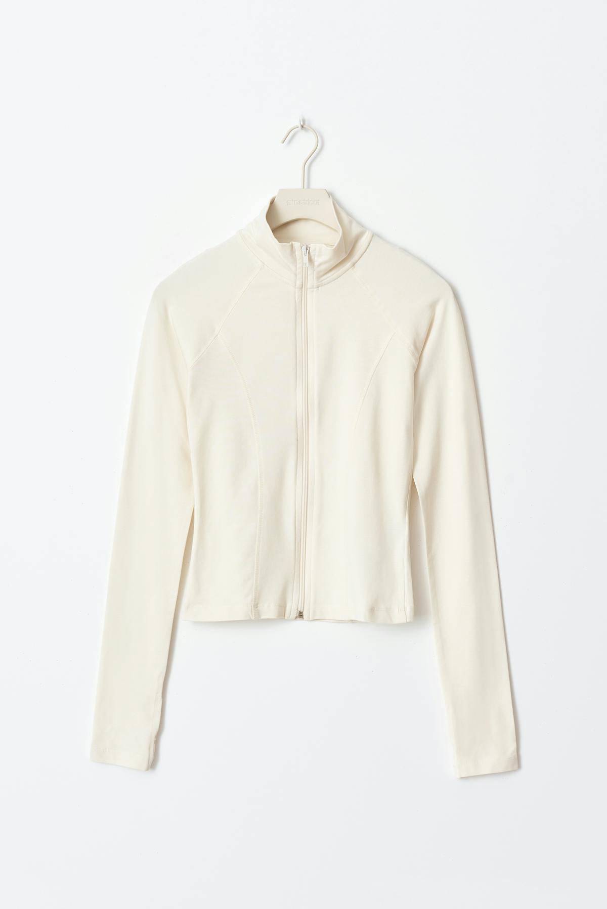 Soft touch zip jacket