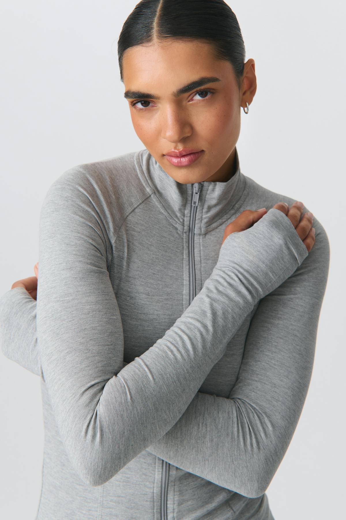 Soft touch zip jacket