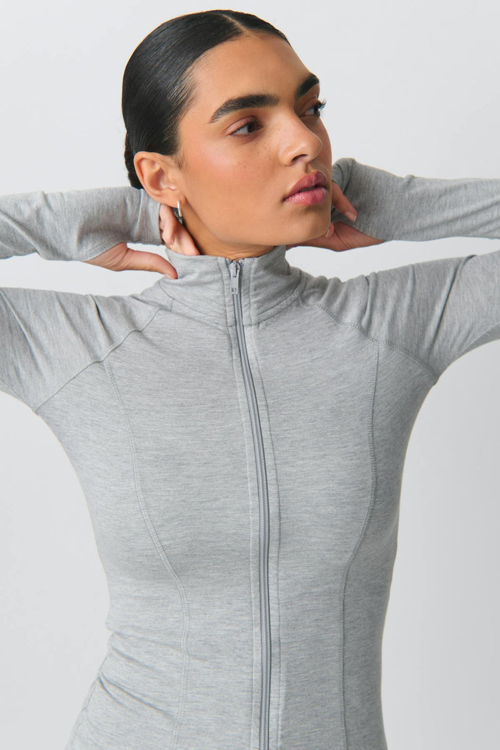 Soft touch zip jacket