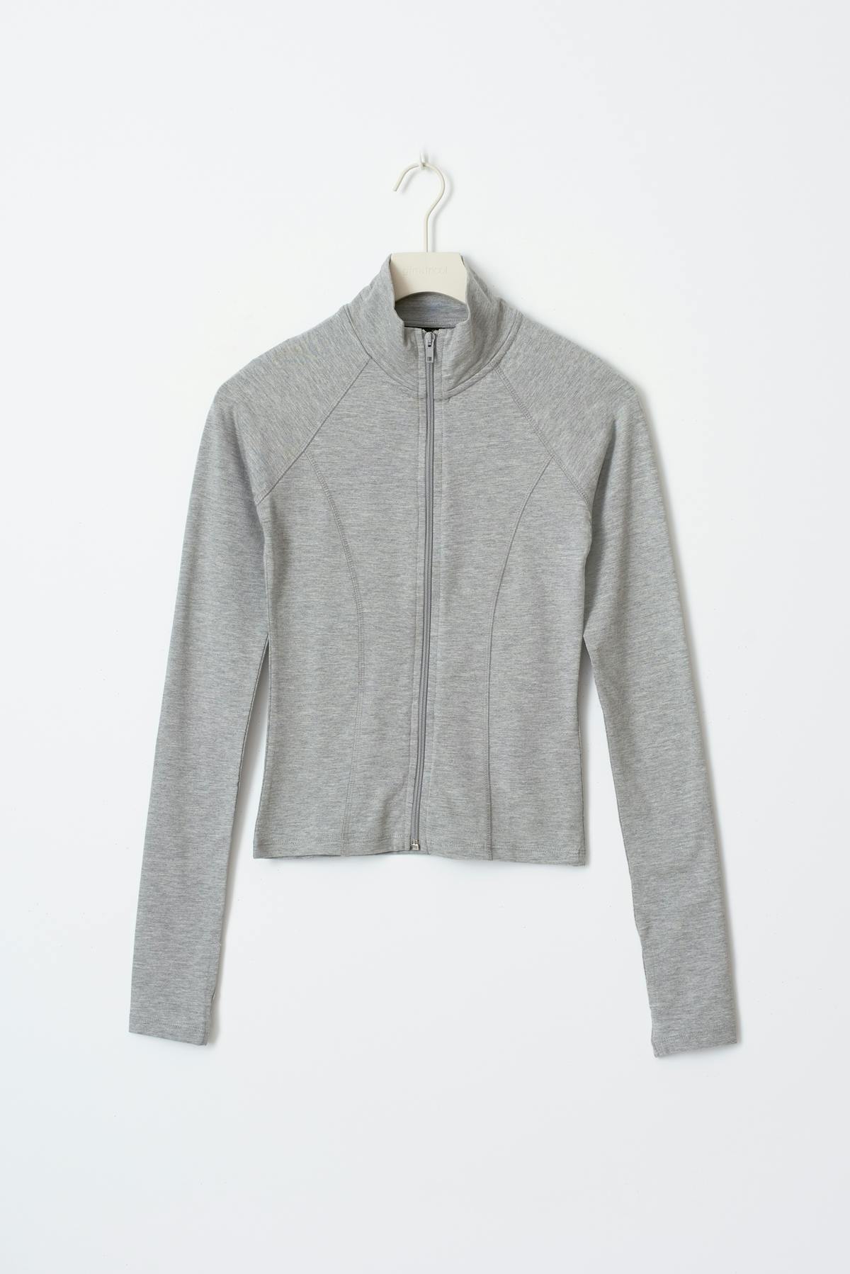 Soft touch zip jacket
