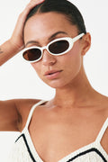 Slim oval sunglasses