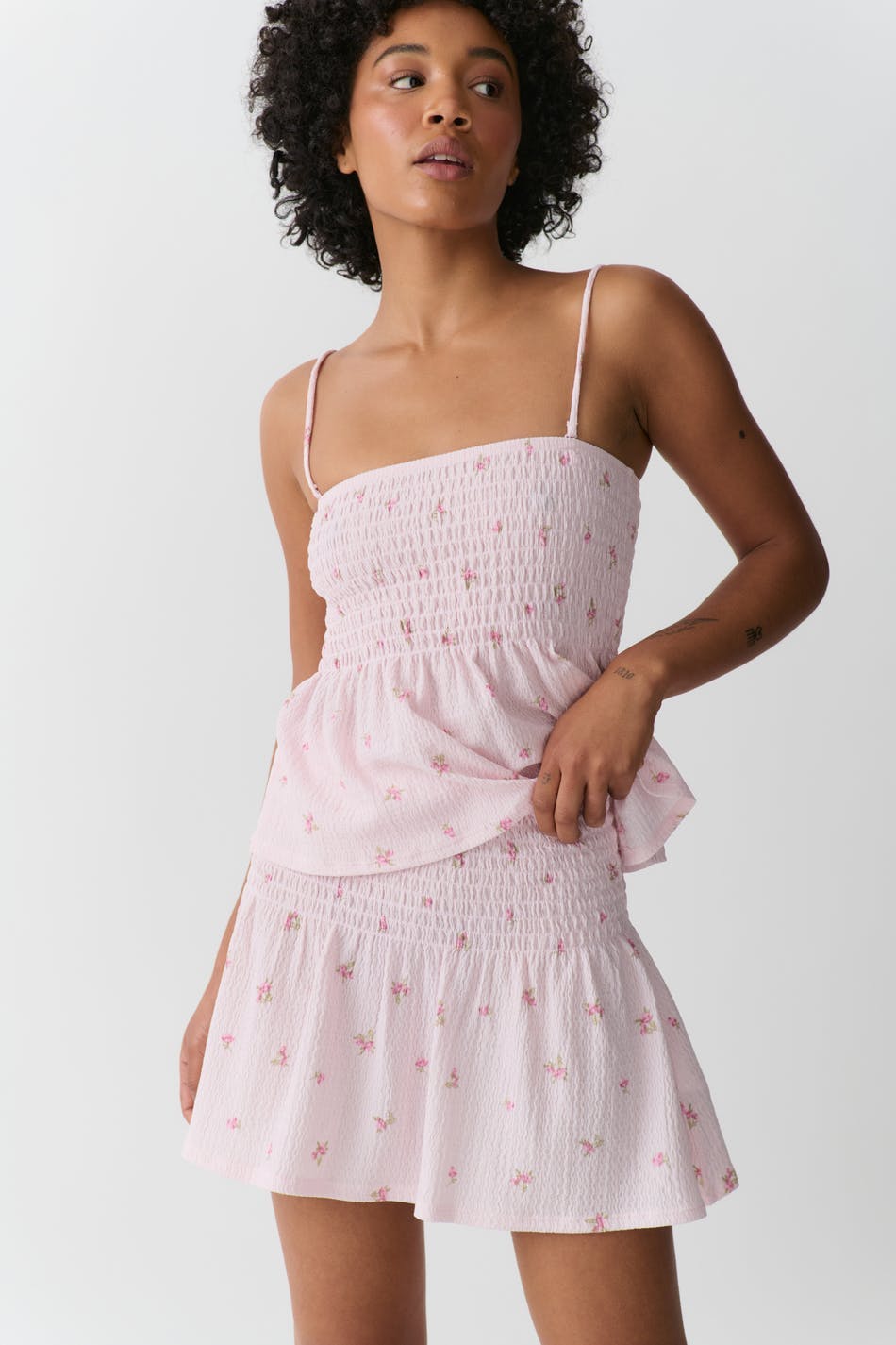 Short smock skirt