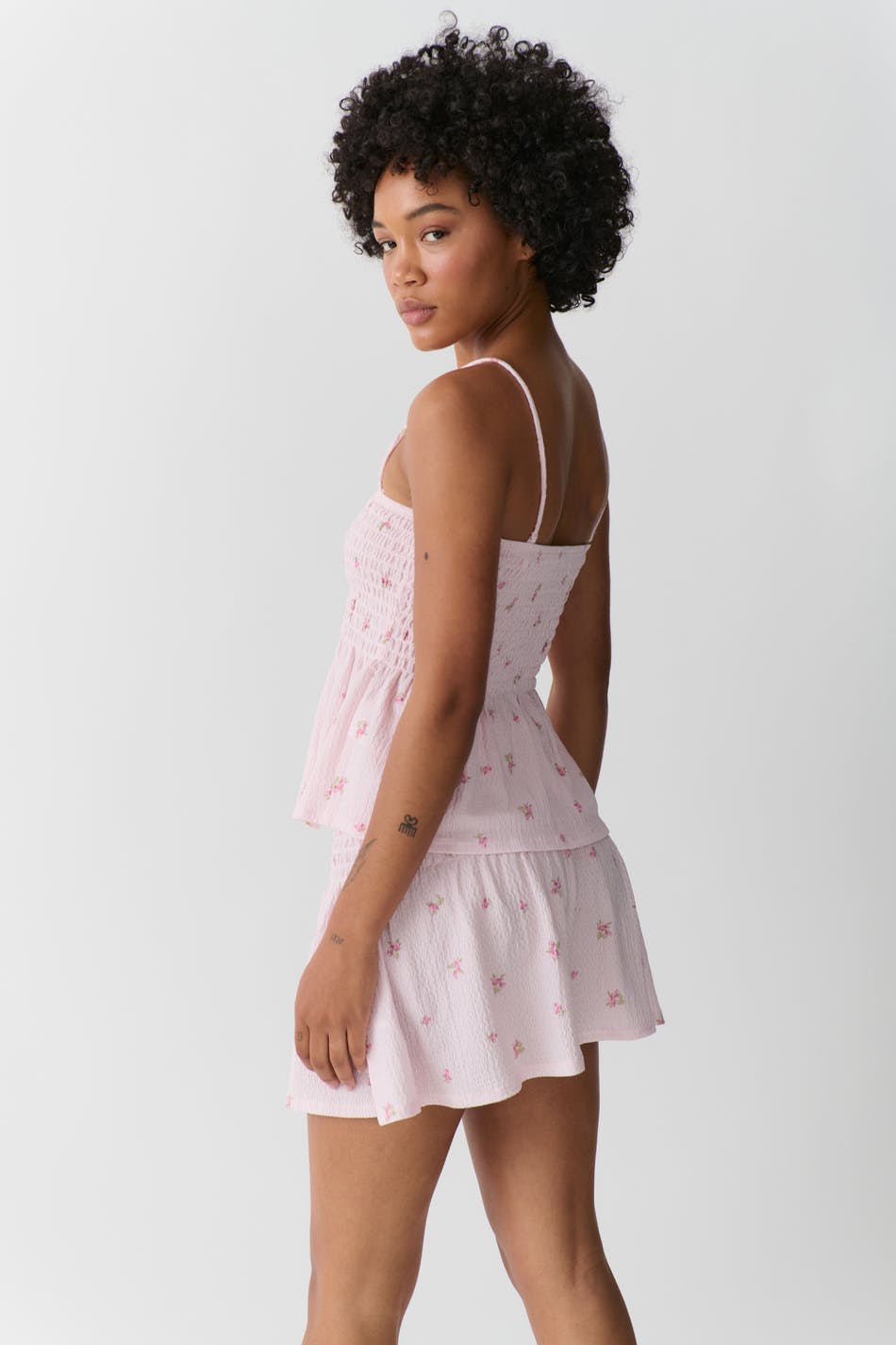 Short smock skirt