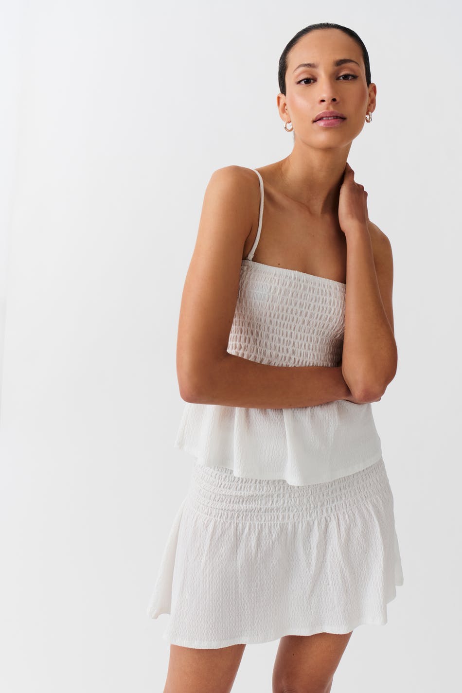 Short smock skirt