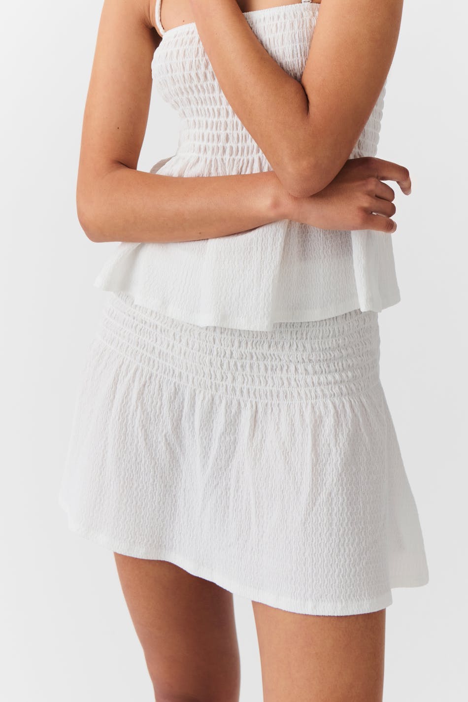 Short smock skirt