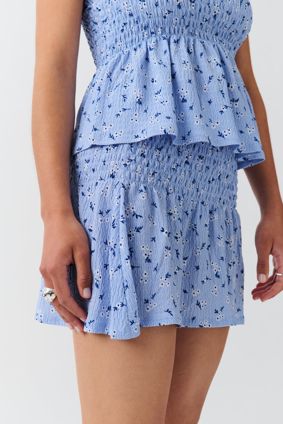 Short smock skirt