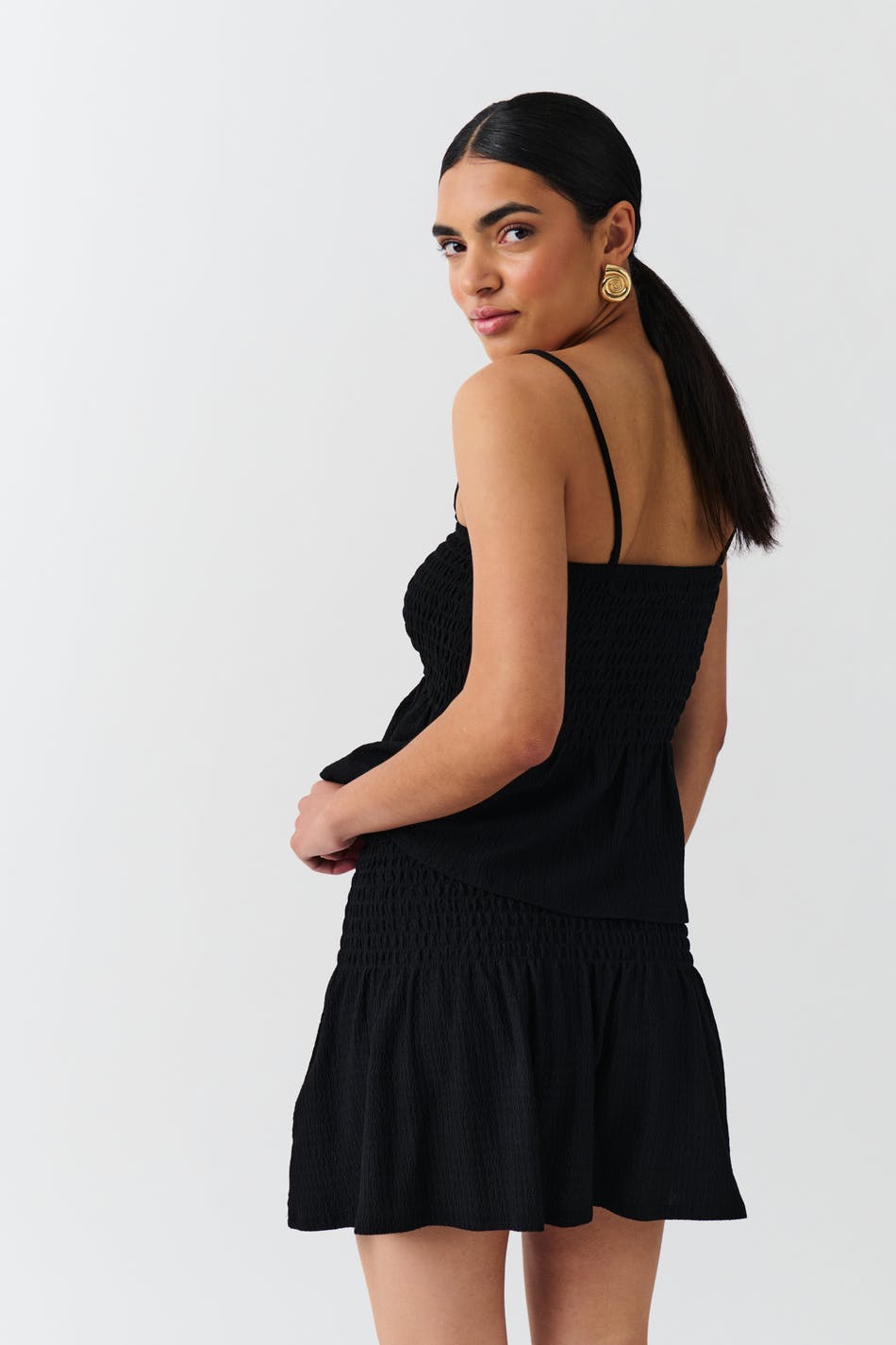 Short smock skirt