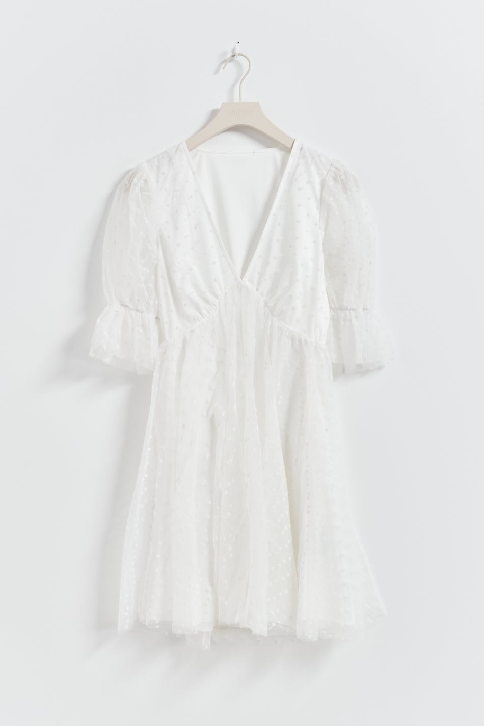 Tulle dot mini dress