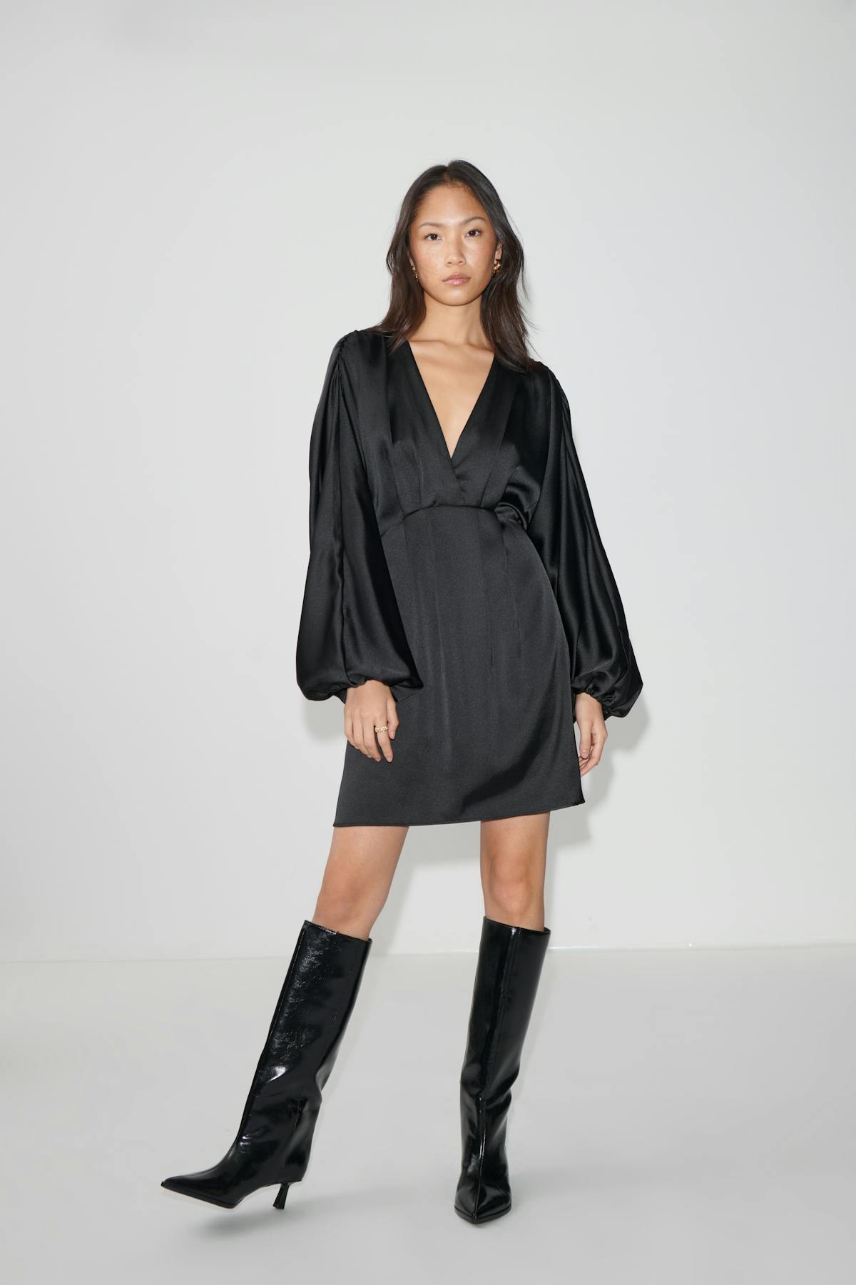 Satin mini dress