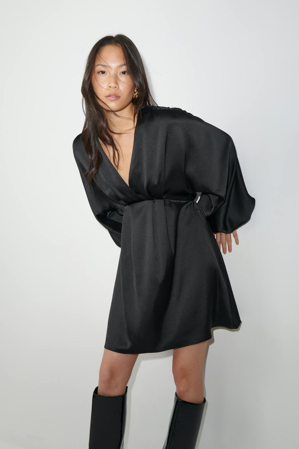 Satin mini dress