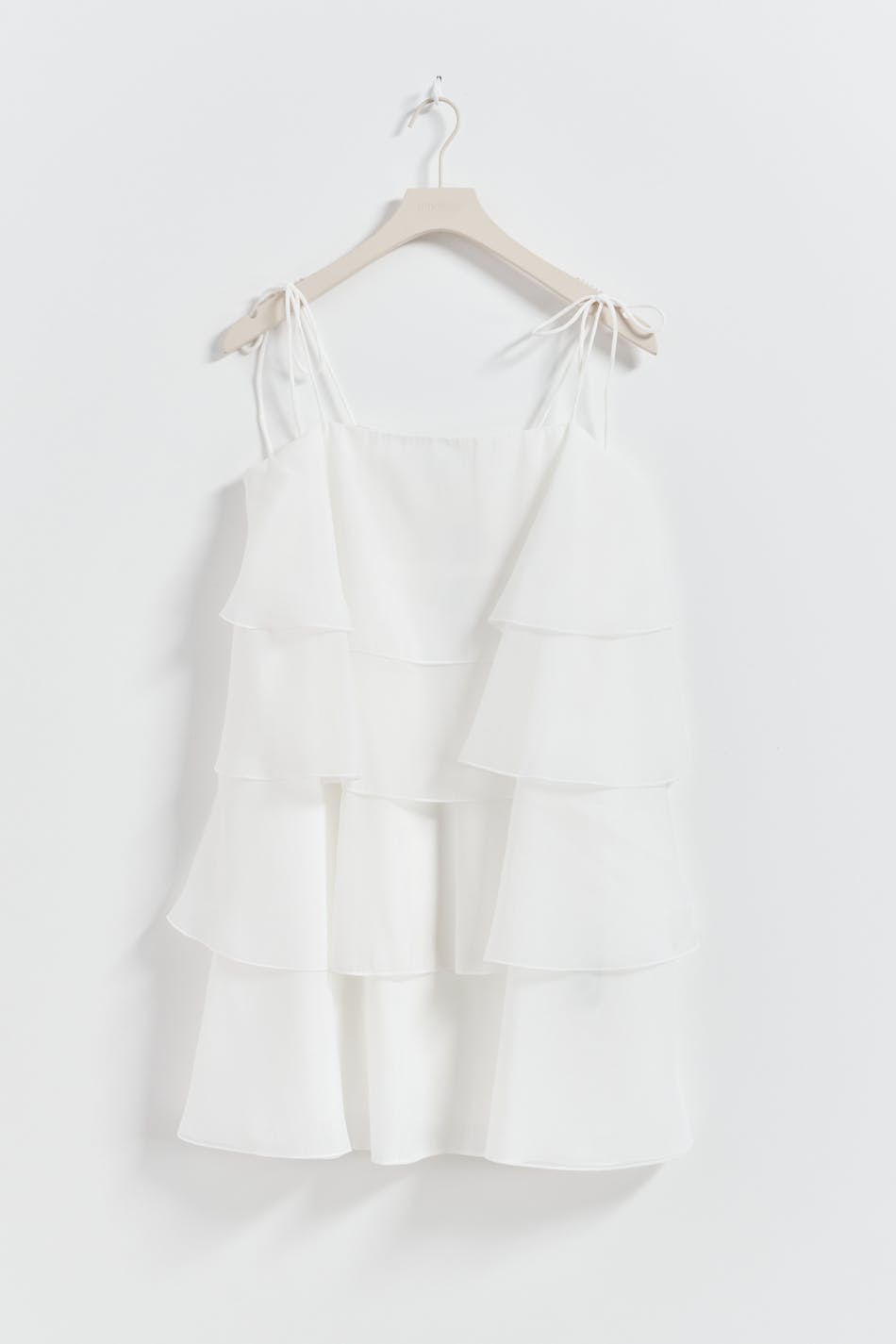 Organza frill mini dress