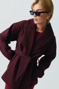 Shawl collar short coat
