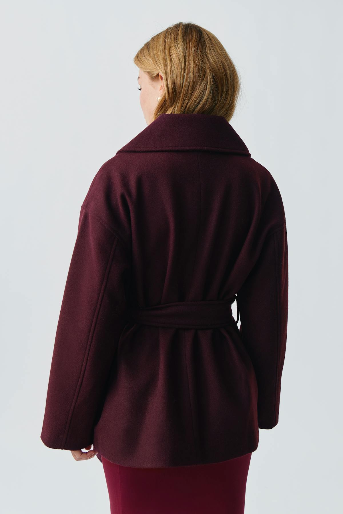 Shawl collar short coat