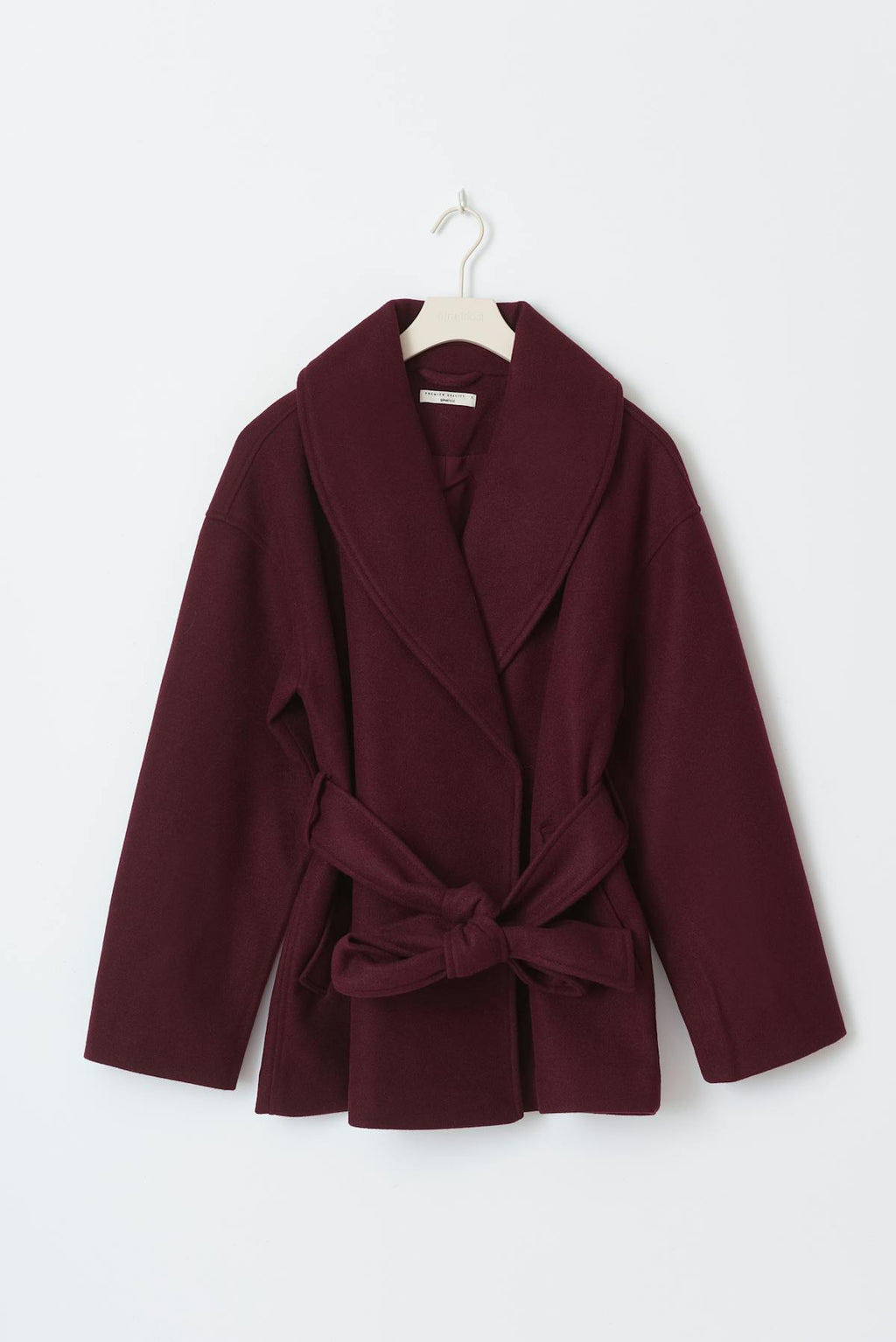Shawl collar short coat