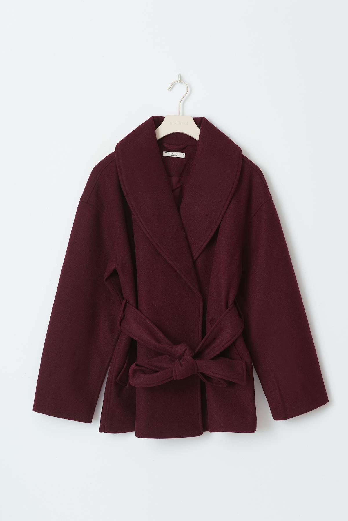 Shawl collar short coat