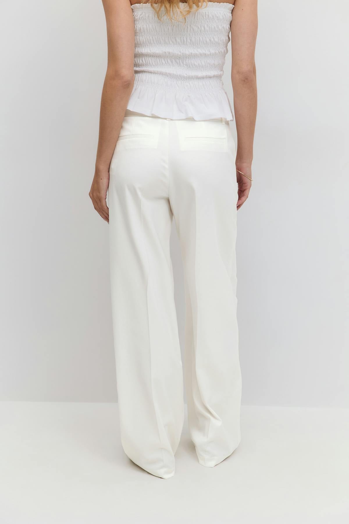 Wide leg suit trousers