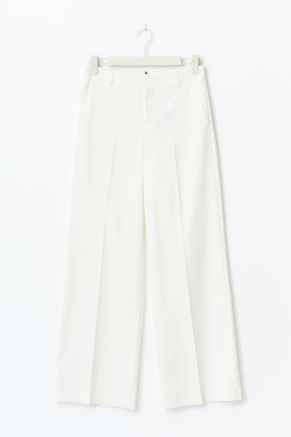 Wide leg suit trousers